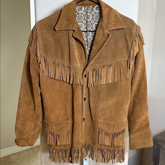 joo kay Other - JOO KAY KIDS VINTAGE GENUINE SUEDE LEATHER FRINGE JACKET